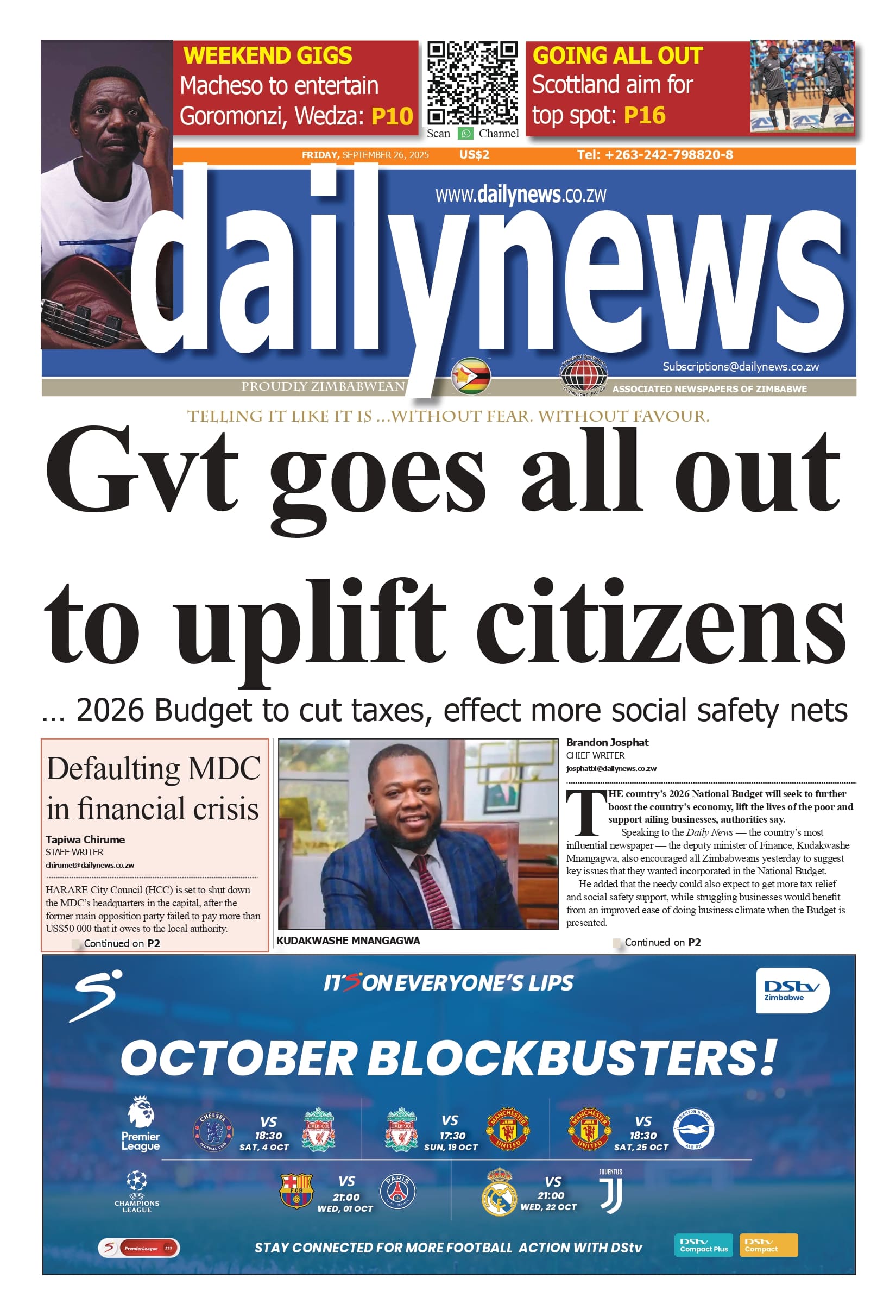 Friday 26 September 2025